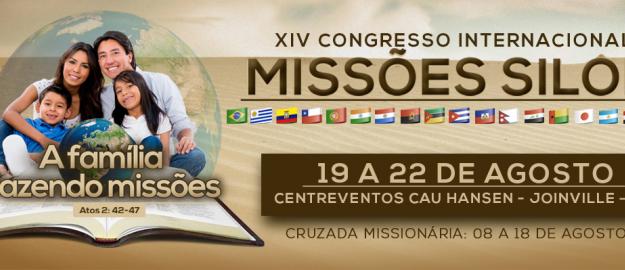Assembleia de Deus em Joinville realizará de 19 a 22 de agosto o XIV Congresso Internacional de Missões Siloé